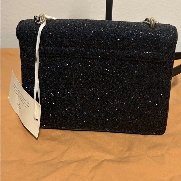 NWT Kate Spade New York Black Glitter Bag - Picture 6 of 10